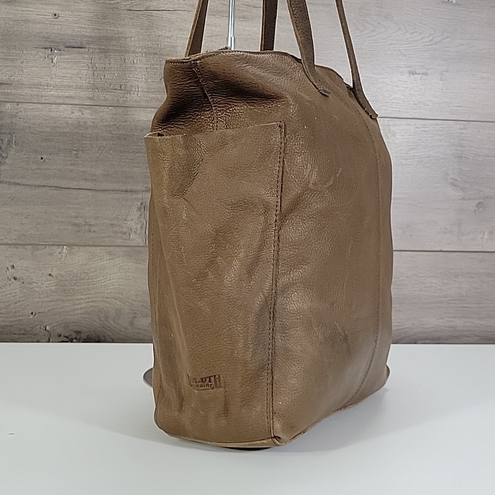 Duluth Trading Co. Brown Leather Tote Bag in Brown - Picture 3 of 15